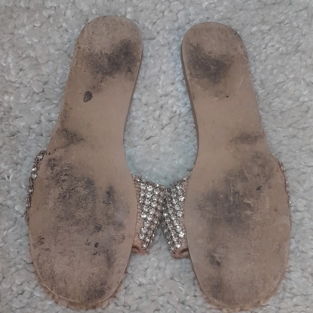 STEVE MADDEN Heather Blingy Sandal Slides Size 8.5 - Picture 17 of 17